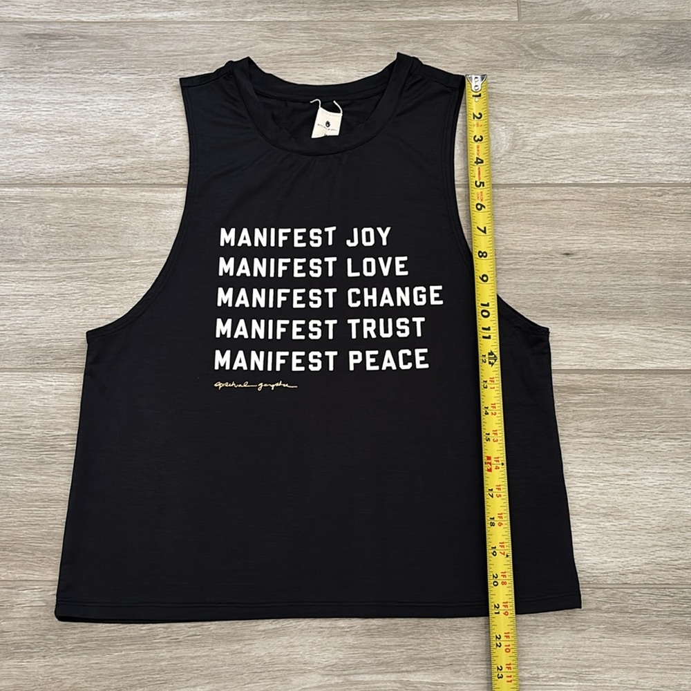 Spiritual Gangster Black Manifest Tank Top Size Medium - Picture 9 of 9